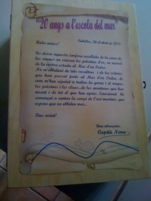 Missatge del capità 20 anys